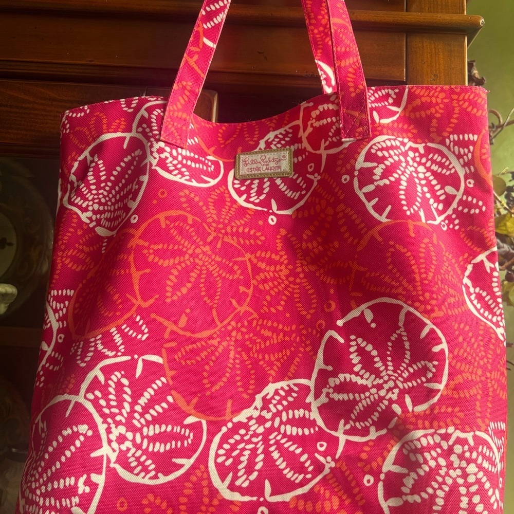 🌴🦩LILLY PULITZER🌸🌼 for ESTEE LAUDER💄TOTE BAG (Excellent Preowned Condition)